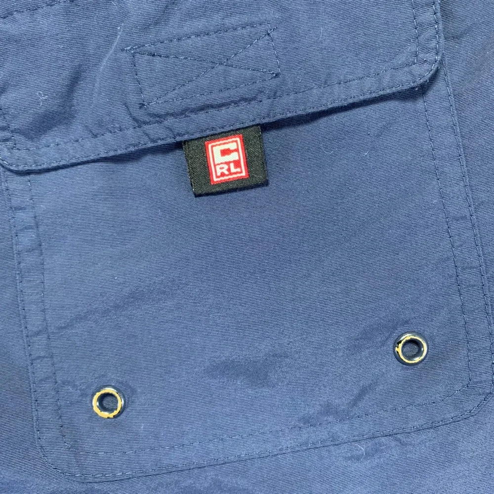Vintage Chaps Ralph Lauren Shorts Mens Large‎ Navy Blue Nylon Board Swim Trunks